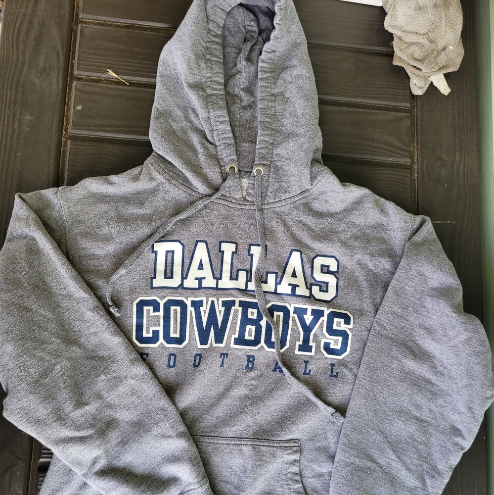 Dallas Cowboys Hoodie Grey Medium